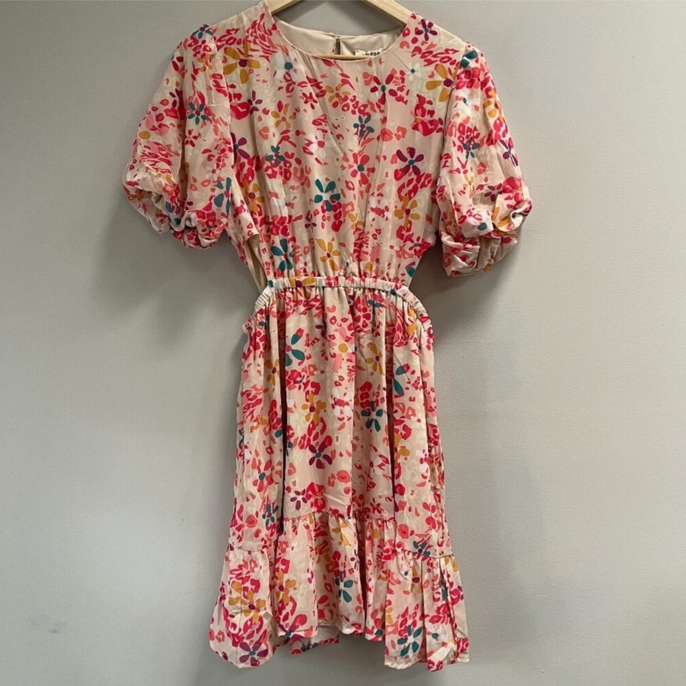 Umgee Floral Mini Dress - Multicolor